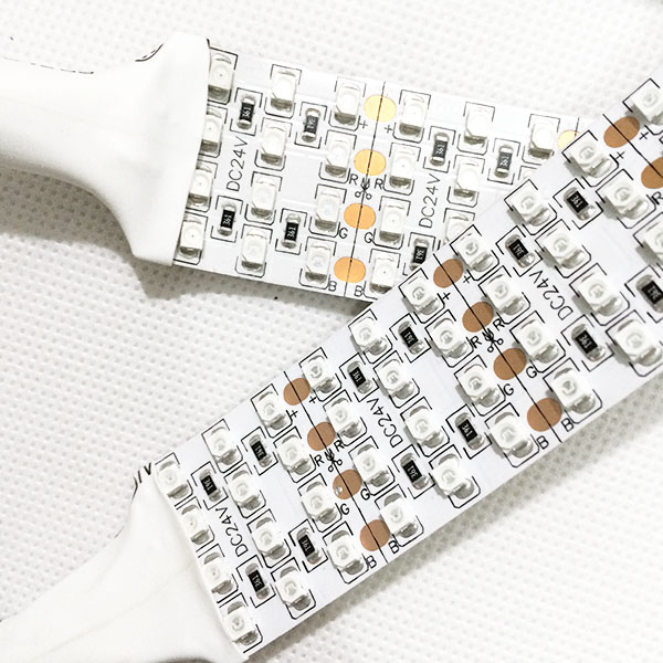 Quad Row Brightest RGB DC24V with Single Color 3528 LEDs Flexible LED Light Strip 2400LEDs per 16.4 Feet Engineering lighting Quad Row Brightest RGB DC24V with Single Color 3528 LEDs Flexible LED Light Strip 2400LEDs per 16.4 Feet Engineering lighting